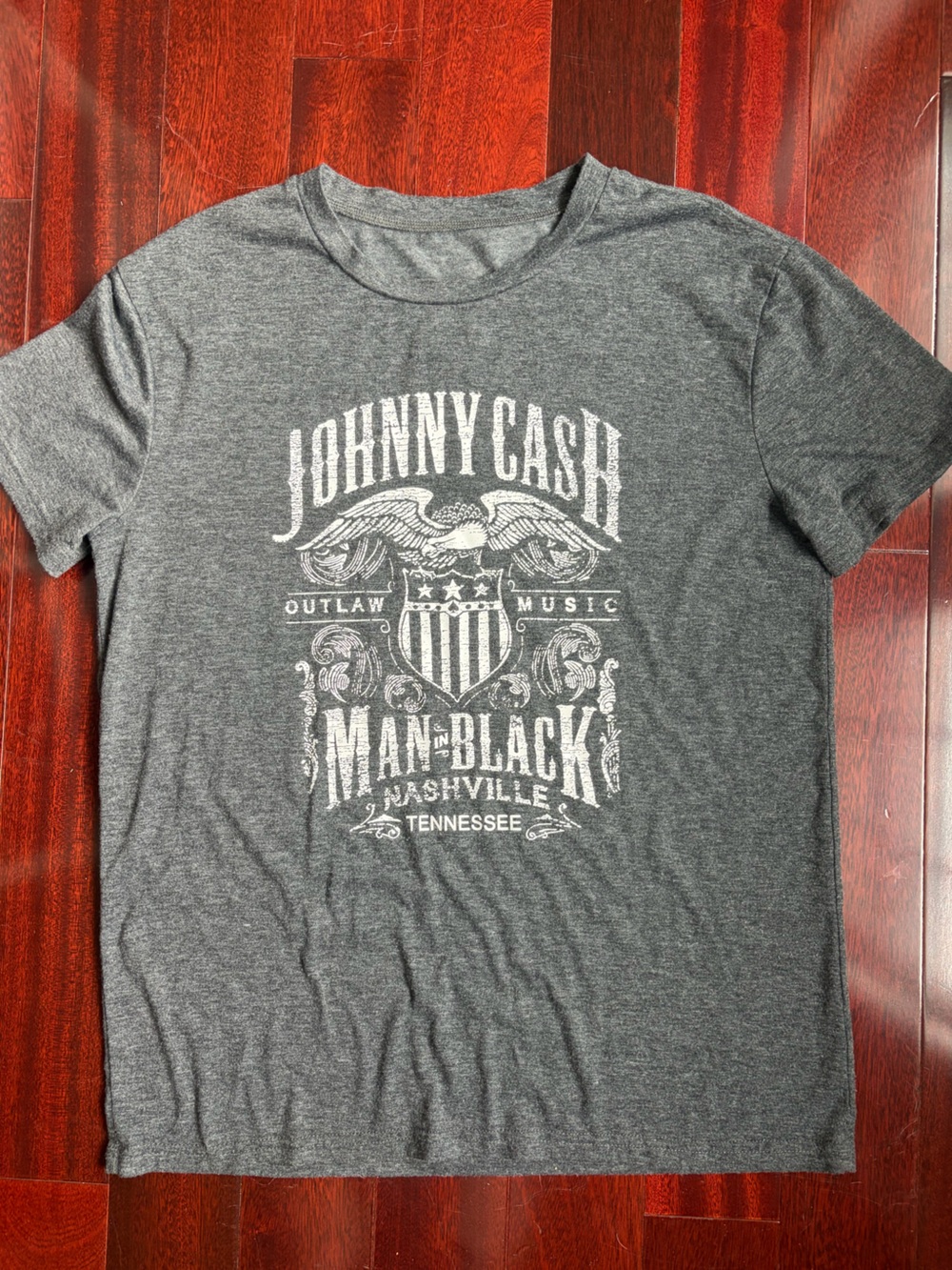 Gray Graphic Tee - Outlaw Music Design